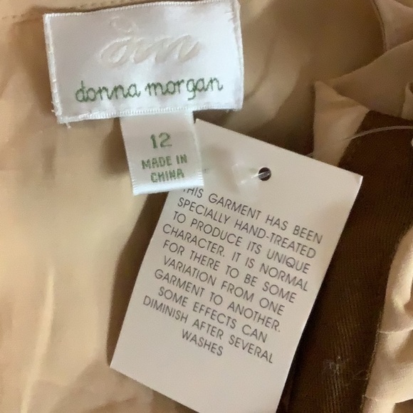 Donna Morgan Size 12 Khaki Dress. Vintage Style. New - Picture 6 of 7